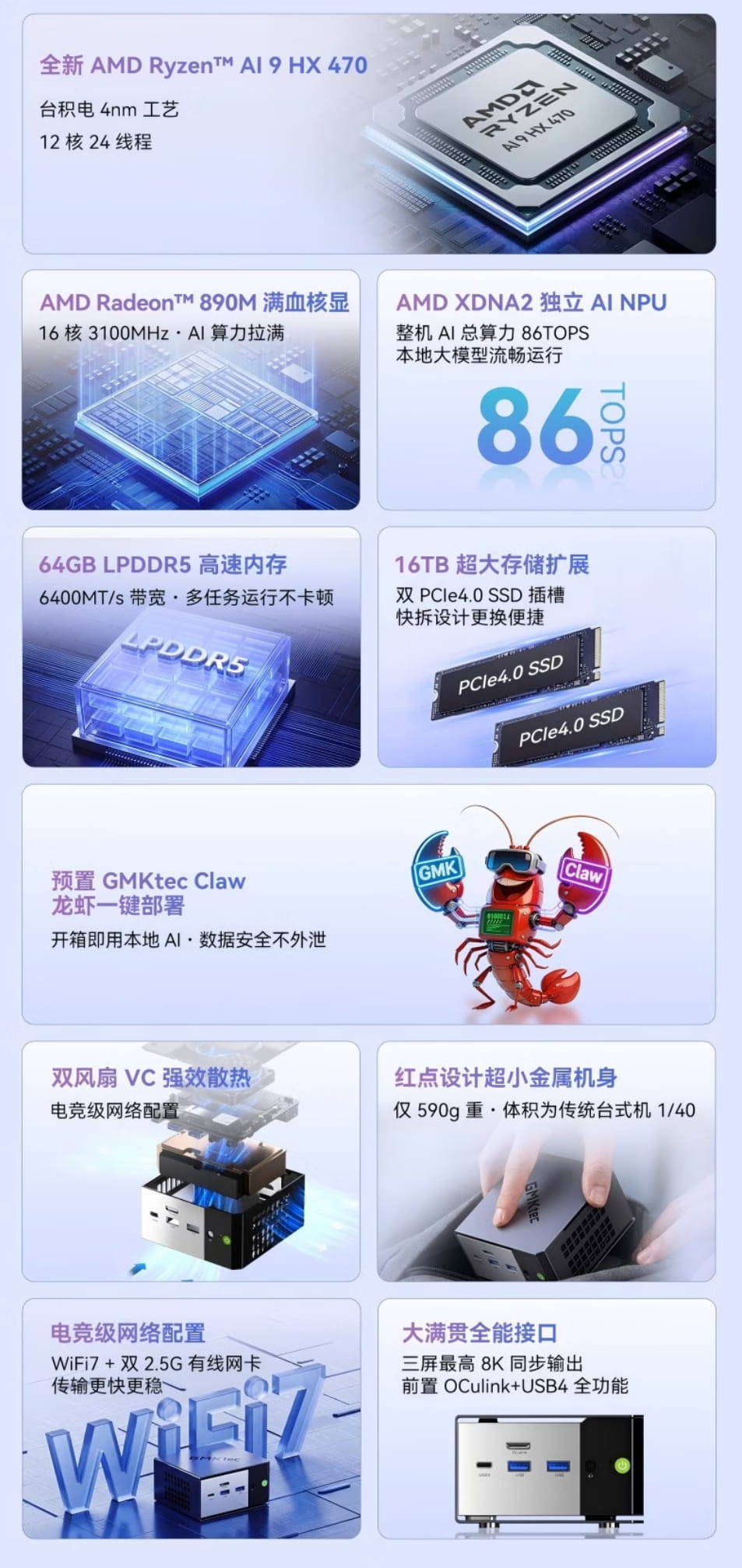 9999元首发！极摩客EVO-X1 Pro迷你主机上架：锐龙AI 9 HX470加持，预装本地AI大模型